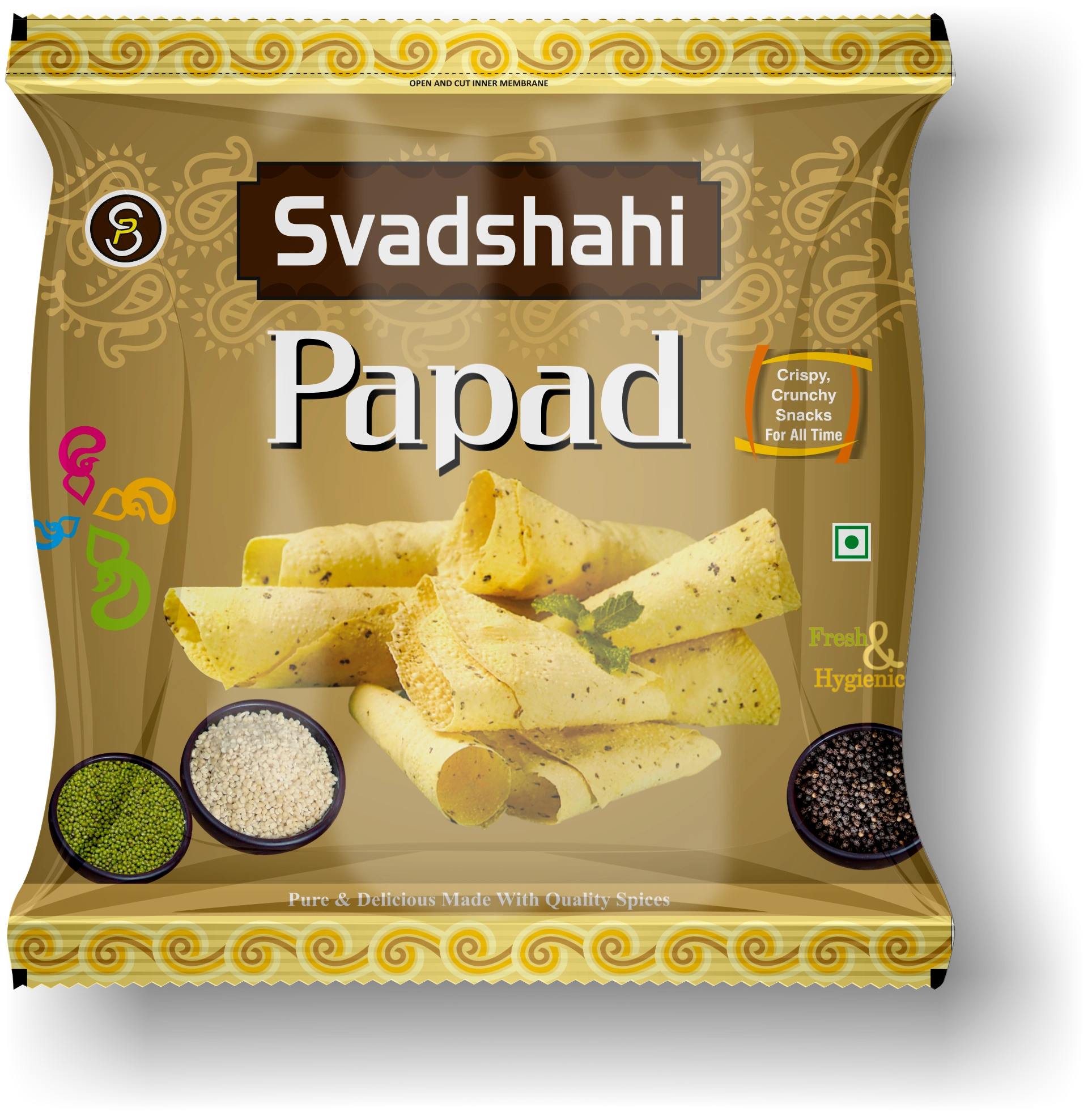 Svadshahi (Moong Sada Papad)-MSP-200g