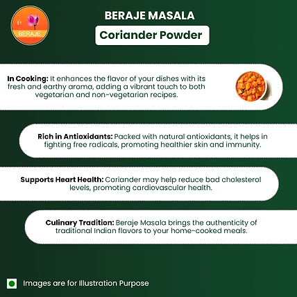 Berje Organic Dhaniya, Coiander powder 100 G-Gms-6