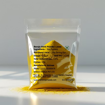 Beraje Loose Haldi Powder, Turmeric Powder 1kg-BE-HP-L-1KG