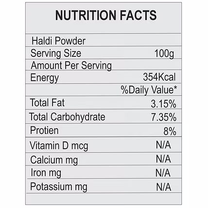 Beraje Natural Haldi Powder 250g - Organic Loose Turmeric-2