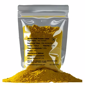 Beraje Natural Haldi Powder 250g - Organic Loose Turmeric