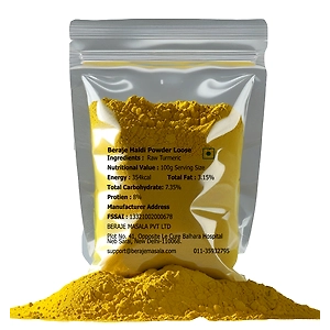 Beraje Natural Haldi Powder 250g - Organic Loose Turmeric