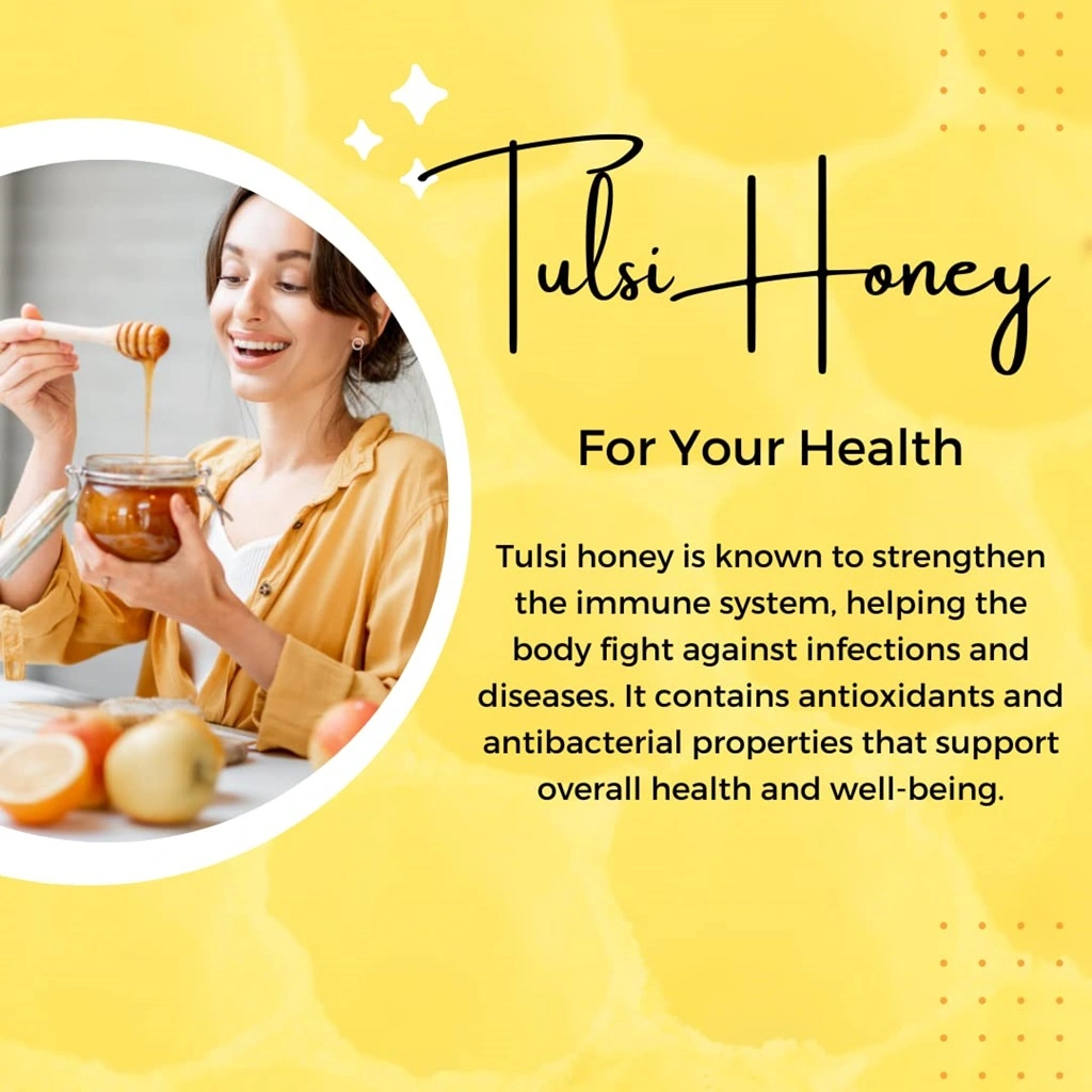 Pure Tulsi Honey - Natural Energy and Immunity Booster-400g-5