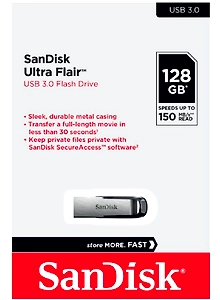 SanDisk Ultra 128 GB USB 3.0 Pen Drive (Black)