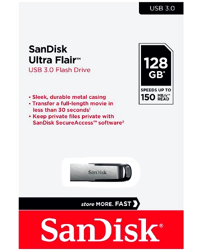SanDisk Ultra 128 GB USB 3.0 Pen Drive (Black)-22080207