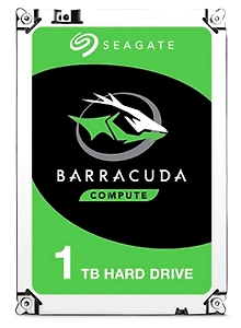 Seagate BarraCuda 1 TB Internal Hard Drive HDD 3.5 Inches SATA 6 Gb/s 7200 RPM 64 MB Cache for Computer Desktop PC