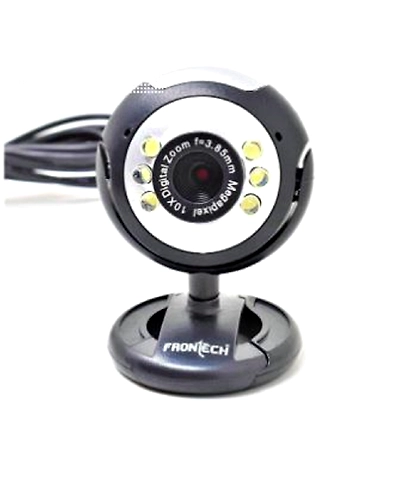 Frontech FT-2251 Webcam  (Black)-1