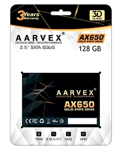 AARVEX AX650 2.5 SATA III SSD 6GB/S 128GB-22080287