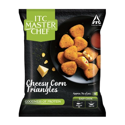 Itc Master Chef Cheesy Corn Triangles 320G