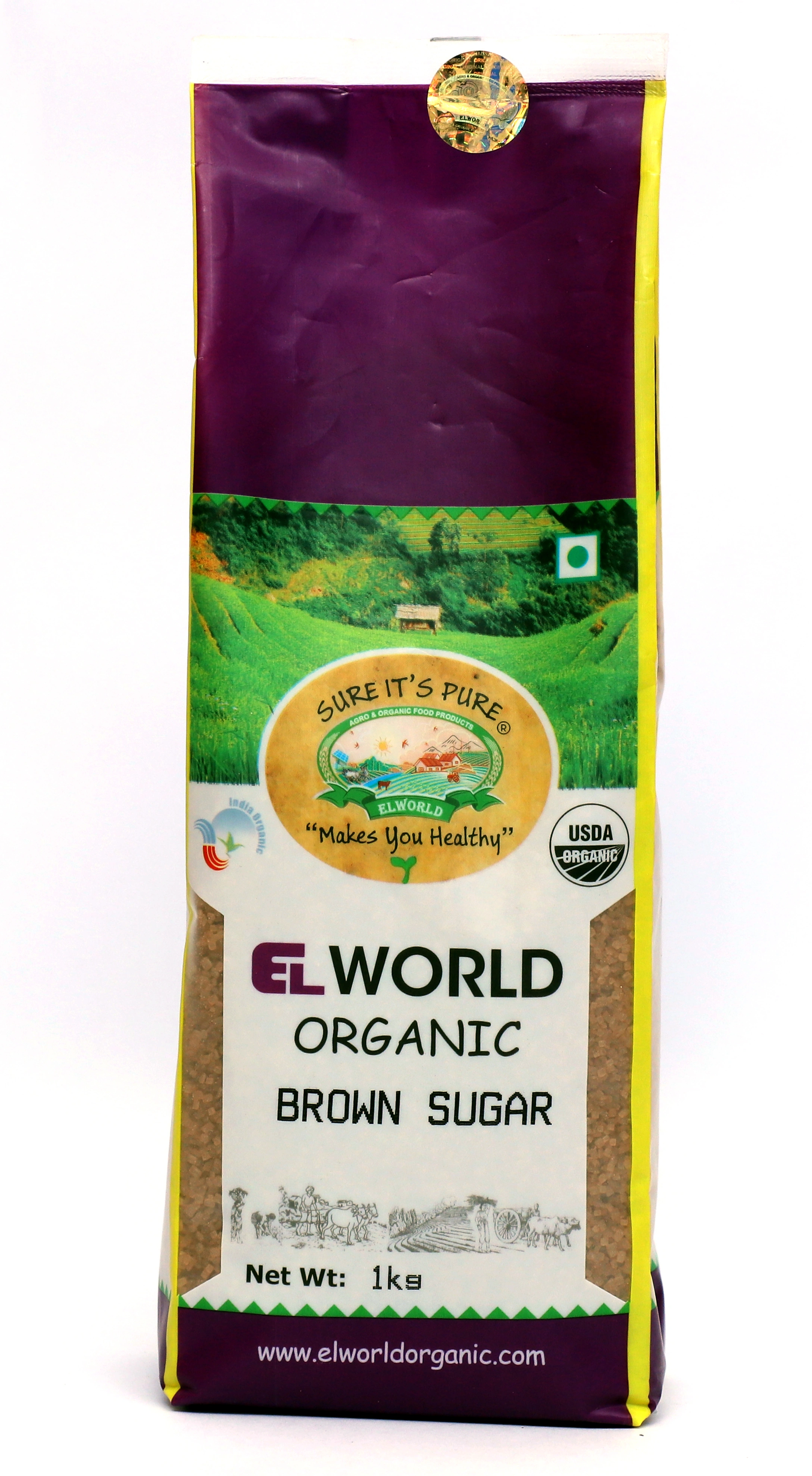 ELWORLD AGRO &amp; ORGANIC FOOD PRODUCTS Brown Sugar 1 Kilogram-11255864