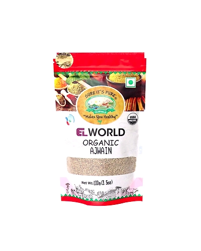 Elworld Organic Carom/Ajwain Seed- 300g (100g Pack of 3)-ELWAJ