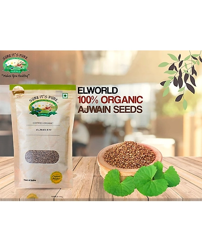 Elworld Organic Carom/Ajwain Seed- 300g (100g Pack of 3)-1