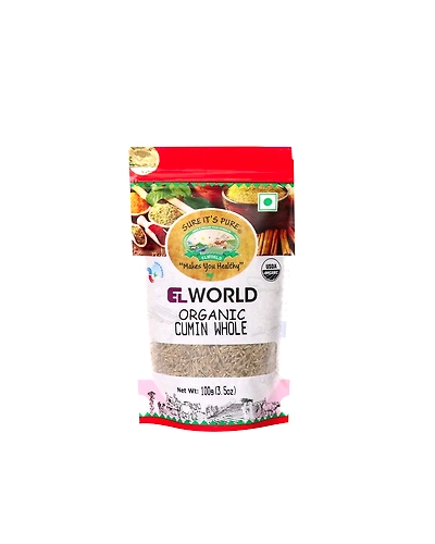 Elworld Organic Combo Pack of Coriander Whole (100g)+ Ajwain (100g)+ Black Pepper (100g)+ Mustard Black (100g)+ Cumin Whole (100g)+ Brown Mustard (100g)+ Fennel Seed (100g)-3