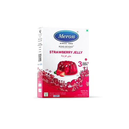 Meron Strawberry Jelly Premix  90gms-3