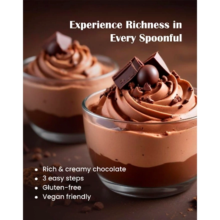 Chocolate Mousse Instant Dessert Mix 1 Kg Horeca Pack-2