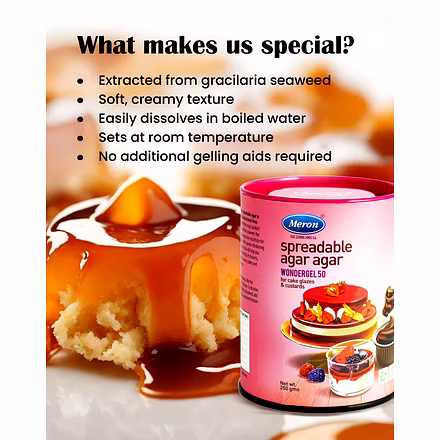 Spreadable Agar Agar - Wonder Gel 50 - 250 Grams-2