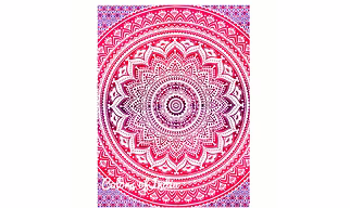 Bedsheets cotton , Queen size sheets , Boho bedframe , Bedroom prints , With 2 white pillow covers , FREE SHIPPING