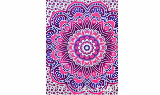 Bedsheet queen , Cotton bedspread , Bedding boho , With 2 White Pillow Covers , FREE SHIPPING