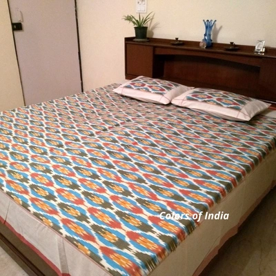 Ikat Bedcover , Cotton Bedding Set , Queen size Bedding , Bedspread Throw , FREE SHIPPING