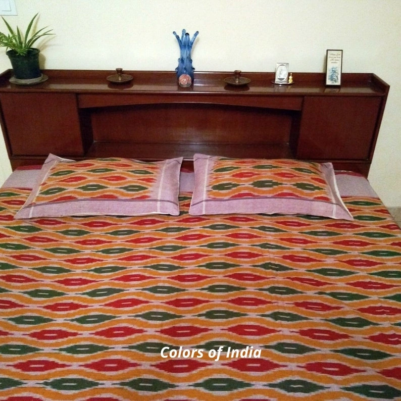 Ikat Bedspread , Bedspread Double , Bed Throw , FREE SHIPPING-3