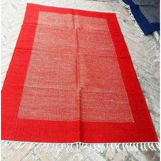 4 Feet x 6 Feet , Jute Rugs for Living Room , Handmade rugs India , Patio Rug , Indian Dhurrie Rug , Washable Rug , FREE SHIPPING