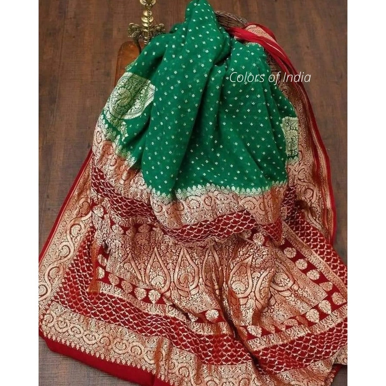 Georgette sarees for Women , Party wear for women , India sari blouse , FREE SHIPPING-11299104