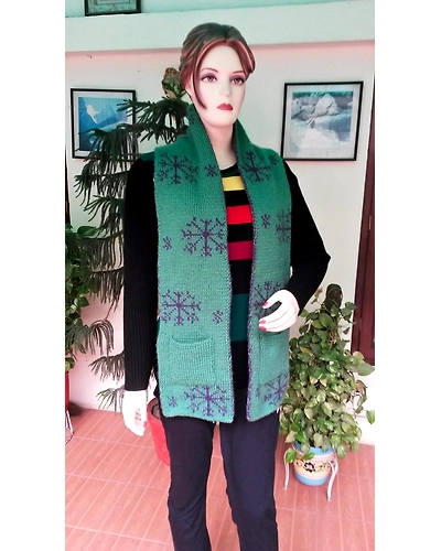 Reversible Knit Scarf , Knitted Scarf Women , Womens Wool scarf , Winter Scarf Women , Woollen scarf  ,FREE SHIPPING-11307002