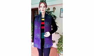 Reversible Knit Scarf , Knitted Scarf Women , Womens Wool scarf , Winter Scarf Women , Woollen scarf  ,FREE SHIPPING