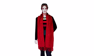 Red winter scarf, Valentines gift for her , Red Wool Scarf ,Womens Scarves , Wool Scarf Women , Woollen Scarf , FREE SHIPPING