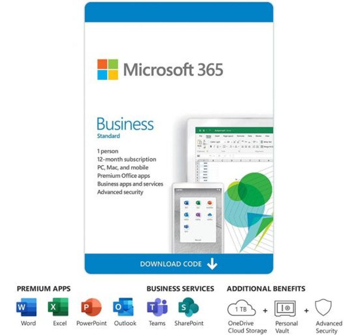 Microsoft®365 Bus Standard Retail Mac/Win All Languages 