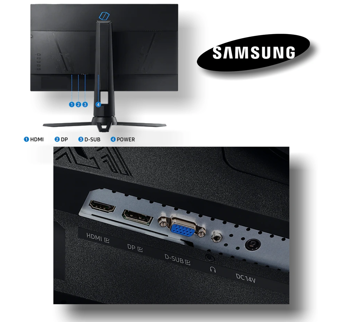 Samsung Odyssey G3 24 FHD FreeSync Premium 144Hz, 1ms Gaming