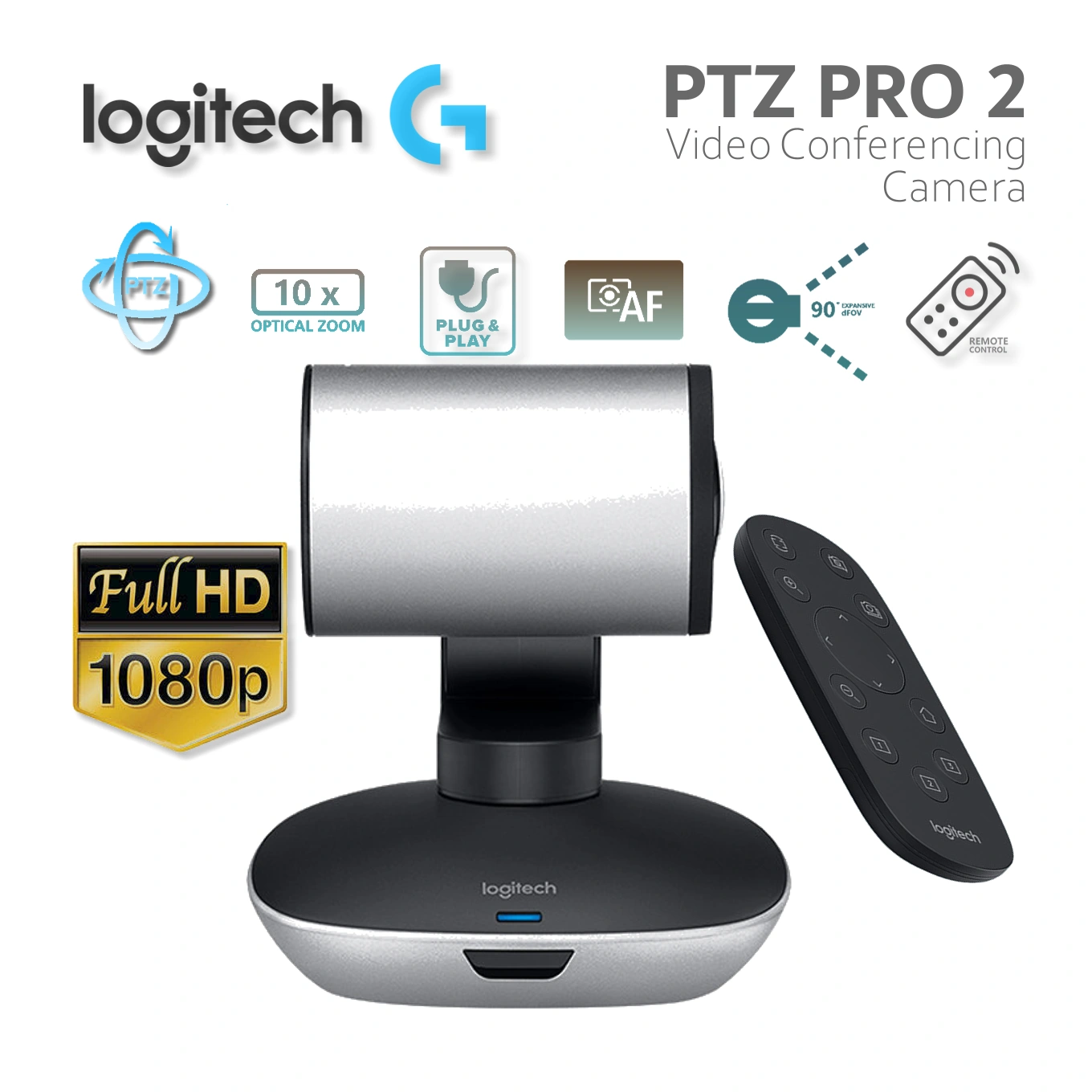 Cámara de videoconferencia Logitech PTZ Pro 2 - Online Business