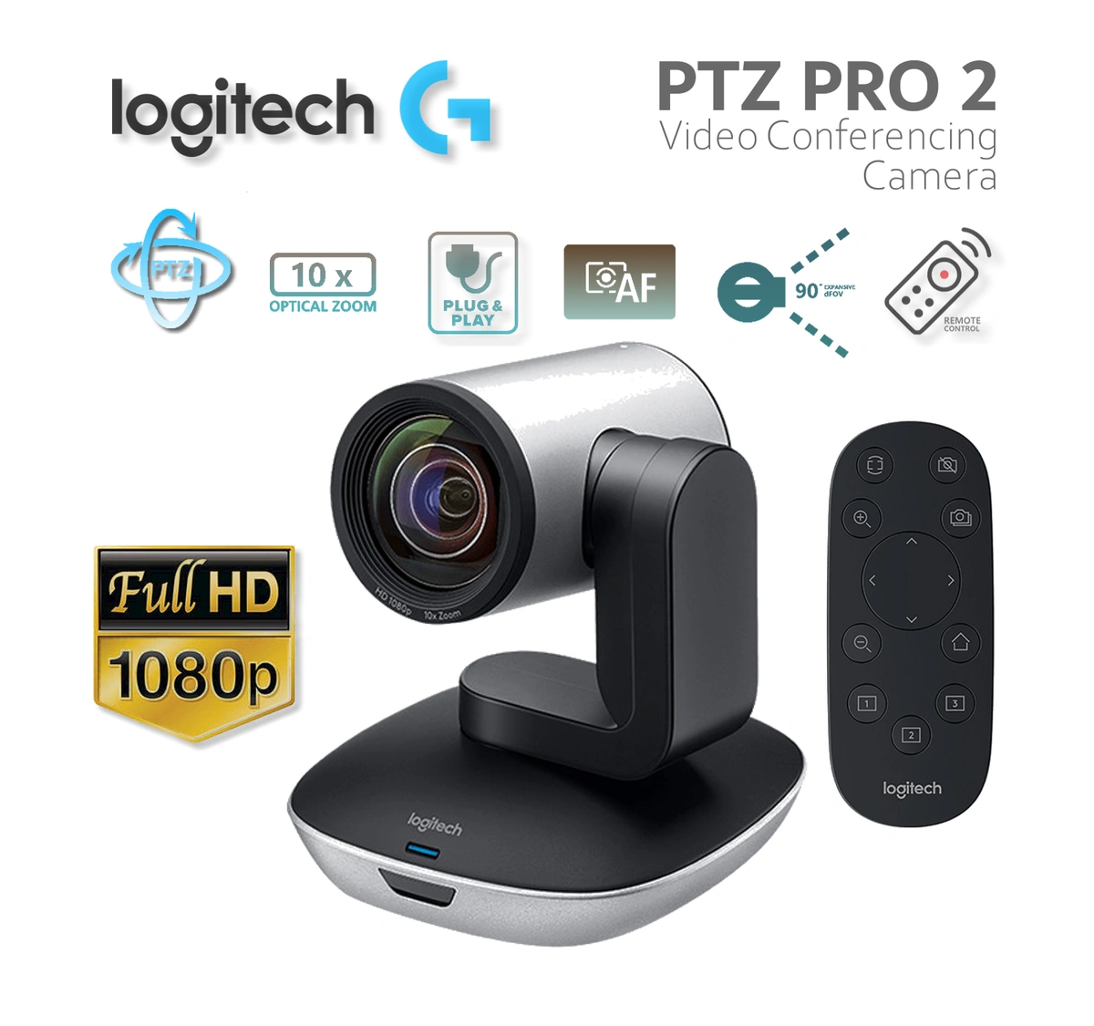 Jual Logitech PTZ Pro 2 Video Conference Camera with Remote