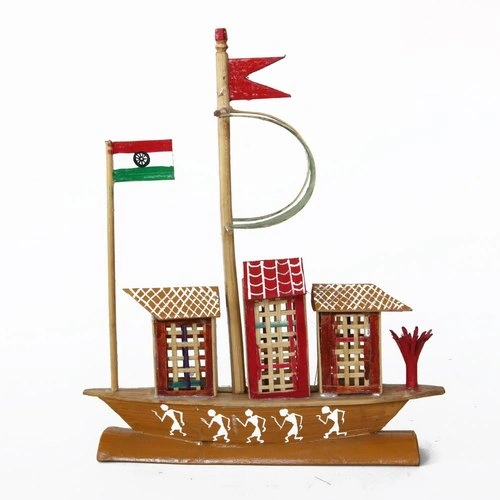 Tribal warli Handicraft-Boat Model-2