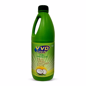 VVD Gold 100% Pure Coconut Oil - Edible Coconut Oil extracted from Sun Dried Matured Coconut