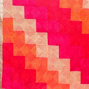 Handmade Embroidery Phulkari Dupatta Ladder Pattern by The Amritsar Store