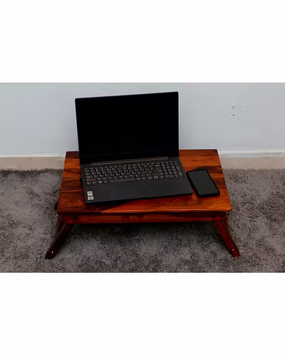 Advika handicraft sheesham soild wood folding laptop table breakfast table-2