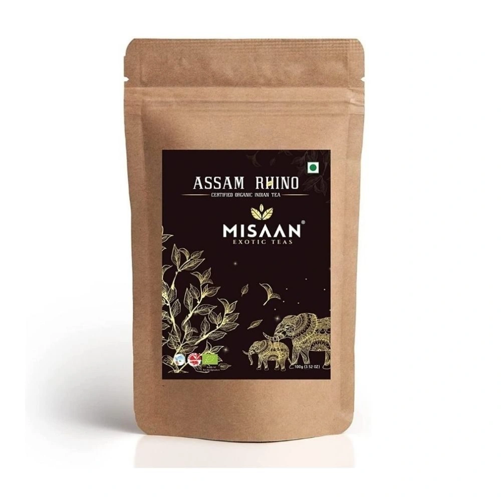 MISAAN Assam Rhino Black Tea Organic And Natural Assam Rhino Black Loose Leaf Tea-11402720