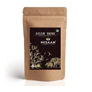 MISAAN Assam Rhino Black Tea Organic And Natural Assam Rhino Black Loose Leaf Tea