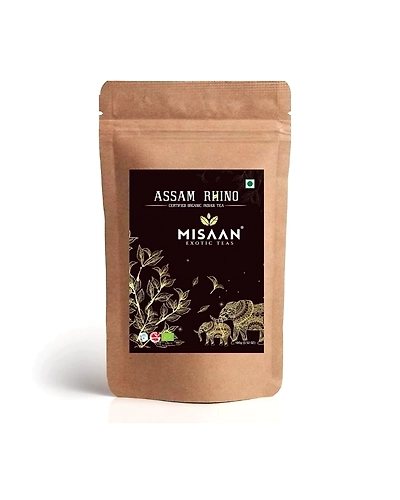 MISAAN Assam Rhino Black Tea Organic And Natural Assam Rhino Black Loose Leaf Tea-11402720