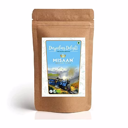 misaan darjeeling delight,black tea organic and natural darjeeling, loose leaf tea