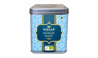 MISAAN Darjeeling Delight,Black Tea Pure and Organic Darjeeling Whole Leaf, (20 Pyramid Tea Bags)