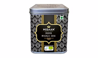 MISAAN Indian Masala Chai,Black Tea with Spices,Organic And Natural Indian Spices (Pack of 20 Pyramid Tea Bags)