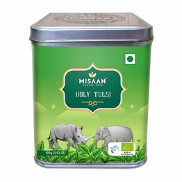 misaan holy tulsi,green tea with tulsi,organic and natural loose leaf tea