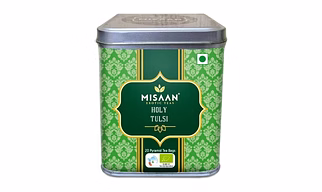 MISAAN Holy Tulsi,Green Tea with Tulsi,Pure and Organic Tea,(20 Pyramid Tea Bag)