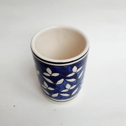 Blue Floral Ceramic 4 pc Bathroom Set-3