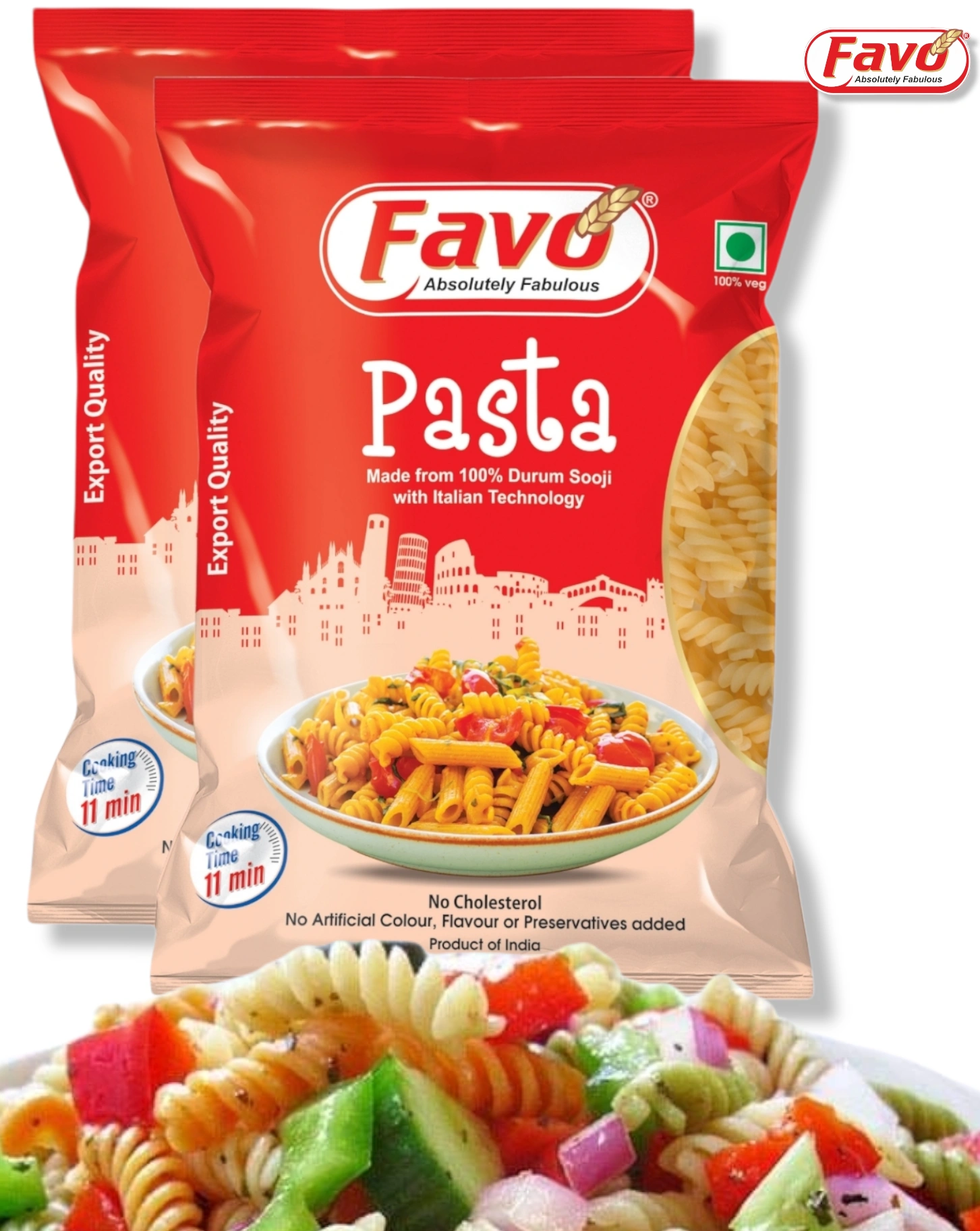 Favo Fusilli Pasta-We aim at providing good quality food to our consu-2