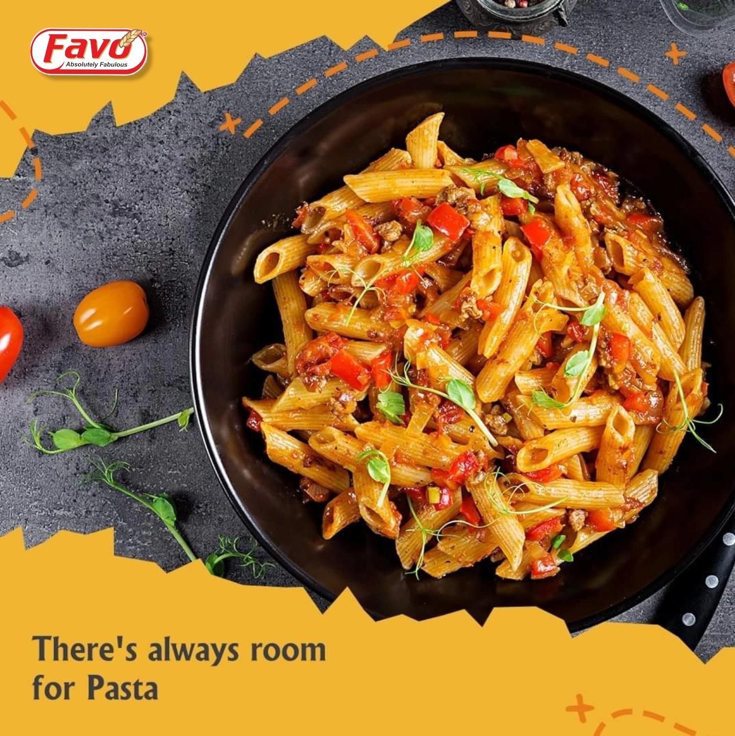 Favo Penne Rigate Pasta-2