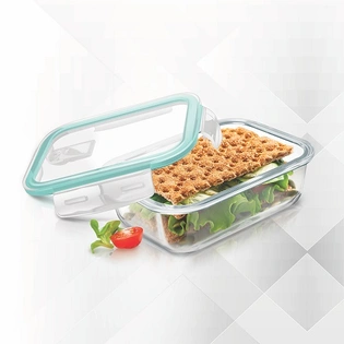 Hi Borosilicate Clip Fresh Rectangular Containers