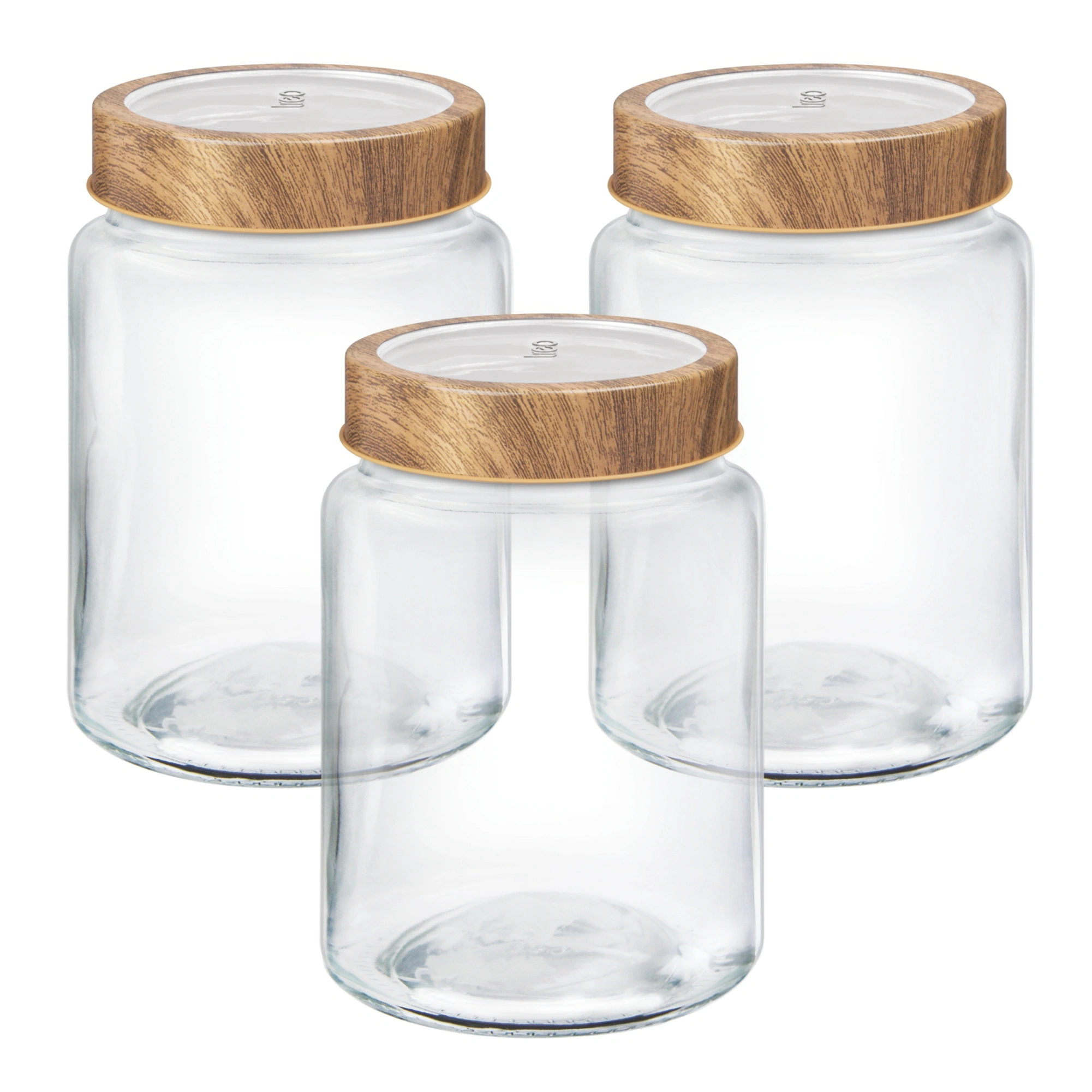 Woody Radius Jar Set-310 ml-3 pcs-1